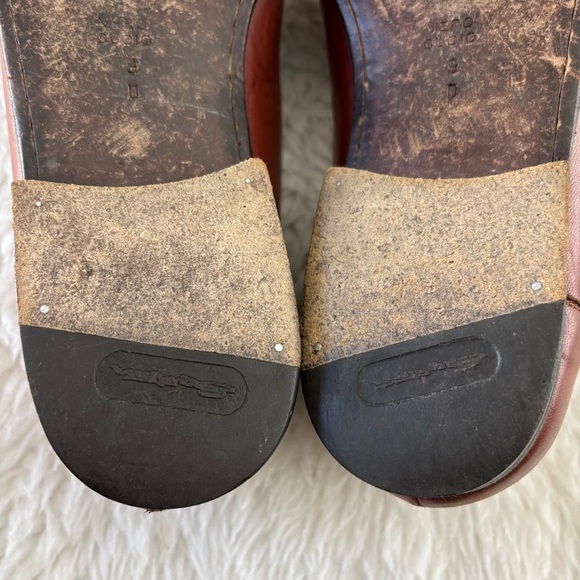Santoni Chestnut Leather Tassel Loafers size 9 D main image 10